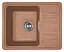 Кухонная мойка Adamant SMALL terra-cotta 570x455x180 мм, с крылом 57 см - миниатюра 1