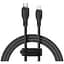 Кабель Baseus Pudding Series Fast Charging Cable Type-C to iP 20W 1,2 м Cluster Черный - миниатюра 1