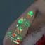 Набор временных тату Рождество №2 kids-tatto-set10-2-christmass, светящиеся 12 х 7 см - миниатюра 3