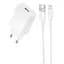 СЗУ Borofone BAS72A Source QC3.0 (1USB-A) + кабель USB to MicroUSB White - миниатюра 1