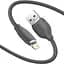 Кабель Baseus Jelly Liquid Silica Gel USB - Lightning (M/M), 2.4 A, 2 м, Black (CAGD000101) - миниатюра 2