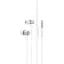 Провідні вакуумні навушники Hoco M108 Spring metal universal earphones with mic, 3.5mm, 1.2m, silver - мініатюра 1