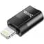 Адаптер Hoco UA17 Lightning тато to Type-C мама USB2.0 adapter чорний - мініатюра 1
