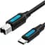 Кабель для принтера USB 2.0 USB-C/BM 2.0m 2.4А 480Mbps Vention (CQUBH) - миниатюра 1
