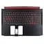 Корпус верхня кришка для Acer Aspire Nitro AN515-54, (Чорний, топкейс+клавіатура з підсвічуванням, 6B.Q5AN2.009, 6B.Q5BN2.009, C Cover, Оригінал) - мініатюра 1