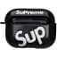 Футляр для навушників Airpods Pro Glossy Brand Sup black - мініатюра 1