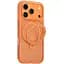 TPU+PC чохол Blueo Skin Friendly 360 Rotatable Stand with MagSafe для Apple iPhone 17 Pro Max (6.9) Orange - мініатюра 1