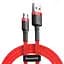 Кабель Micro USB Baseus cafule 2-метровий (CAMKLF-C09) червоний - мініатюра 1