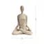 Декоративная статуэтка MBM My Home Йога белая (DH-ST-29-3 WHITE) - миниатюра 3