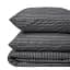 Летний постельный комплект MirSon №2919 Сolor Fun Line Stripe Black Modal 2х143х210 см черный (2200010958263) - миниатюра 2