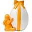 Статуэтка декоративная MBM HOME Апельсиновый кролик цветная (DH-ST-40-3 COLOR) - миниатюра 1