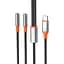 Адаптер XO NB-R269B Couple Cable Type-c to Dual 3.5 Female Adapter 1.2 м Черный - миниатюра 6