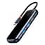 Хаб Baseus AcmeJoy 6-Port Type-CHUBtoHDXiaomi* 1+USB3.0*2+USB2.0*1+Type-C PD&Data* 1+RJ45*1 WKJZ010313 Dark Grey - мініатюра 2