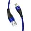 USB кабель Kaku KSC-098 USB - Lightning 1.2m / 2.8A - Blue - мініатюра 1
