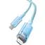 Кабель Baseus Explorer Series Fast Charging Cable with Smart Temperature Control Cable Type-C to Lightning 20W 1m CATS010203 Blue - мініатюра 2
