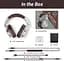Гарнитура OneOdio Fusion A70Bluetooth + 3.5 мм/6.35 мм Silver Brown (A70 Silver Brown) - миниатюра 3
