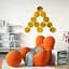 Дзеркальний декор Wall Sticker SW-00002517 акриловий самоклеючий 125х105 мм 12 шт. золото - мініатюра 5