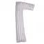 Подушка для беременных и отдыха MirSon Г-образная №5004 Color Line Stripe White Gray 140х40х20 см бело-серая (2200010969559) - миниатюра 1