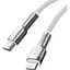Кабель Baseus Cafule Metal Type-C to Lightning PD 20W (2m) white (CATLJK-B02) - мініатюра 2