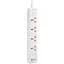 Мережевий фільтр Biva PS-05 4 sockets + 2USB 15W + 2TypeC 20w 2m Power Strip White - мініатюра 1