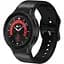 Ремешок для Samsung Galaxy Watch 4 44mm - черный ширина крепления 20мм силикон-кожа Watchbands West (W17-8WB12125121) - миниатюра 1