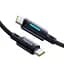 Кабель с индикатором Baseus Lit Button-Control Fast Charging Data Cable USB-C to USB-C 100W 2 м - миниатюра 2