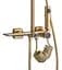 Душова система Rea Helix brushed gold з виливом REA-P6621, Золотий - мініатюра 4