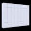 Шафа для одягу Doros Лукас Біла 4+4 ДСП 320х50х240 (42005126) - мініатюра 6
