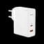 Мережевий зарядний пристрій Baseus GaN5 Pro 2 порта, USB + Type-C 100W Белый (CCGP090202) - мініатюра 1
