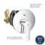 Змішувач для ванни Grohe QuickFix Start 23558002, Хром - мініатюра 6
