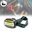 Налобный фонарь на батарейках Headlight CH-2016 COB, светодиодный фонарик на голову - миниатюра 2