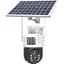 Вулична камера відеоспостереження Digital з двома лінзами 4G, V36-4G SOLAR / Вайфай камера від сонячної панелі - мініатюра 1
