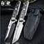 Нож туристический HX Outdoors Heavy Armor Tactical Straight Knife Black (D-220A) - миниатюра 5