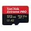 Карта пам'яті SanDisk 512 GB microSDXC UHS-I U3 Extreme Pro+SD Adapter (SDSQXCD-512G-GN6MA) - мініатюра 2