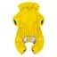 Дощовик для собак WAUDOG Clothes, водонепроникний, S35, В 47-51 см, С 35-39 см, жовтий - мініатюра 3