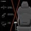 Крісло ігрове GamePro GC760LG Light grey fabric (GC760LG) - мініатюра 14