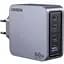 Зарядний пристрій 4xUSB 160W (3xUSB-C + USB-A) GaN + Type-C cable 100W сірий X763 Nexode Pro Ugreen (25877) - мініатюра 6