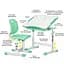 Комплект мебели Evo-kids Evo-05 Ergo Green: стол+стул (Evo-05 Ergo Z) - миниатюра 2