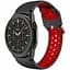Ремінець для Samsung Galaxy Watch 4 Classic - чорно-червоний ширина кріплення 20мм силікон перфорація розмір L Watchbands Uniq (WB00S4GALAXYUNIQ1CLASSIC) - мініатюра 1