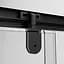 Душова кабіна Am.Pm Gem Square Pivot 90x90 см без піддону black W90UG-404-090BT, Чорний, прозорий, чорний - мініатюра 6