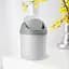 Відро для сміття MBM My Home з кришкою 1.6 л сіре (BIN-10 1.6L GRAY) - мініатюра 10
