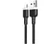 Кабель XO NB208 Liquid Silicone Data Micro Cable Чорний - мініатюра 1