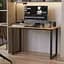 Стол письменный Кнап 2 Ferrum-decor 750x1000x700 Черный металл ДСП Дуб Артизан 16 мм (FRD-106415) - миниатюра 1