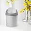 Відро для сміття MBM My Home з кришкою 1.6 л сіре (BIN-10 1.6L GRAY) - мініатюра 9