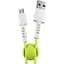 Дата кабель USB 2.0 AM to Micro 5P 1.0m Soft white/lime Pixus (4897058531176) - мініатюра 1