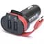 Автомобільний зарядний пристрій Real-El CA-35 (3USBx3.4A) Black/Orange + кабель microUSB - мініатюра 3