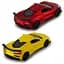 Автомодель TechnoDrive Chevrolet Corvette C8 Z06, 2024 (жовтий, червоний) (250310) - мініатюра 5