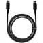 Кабель Baseus Tungsten Gold Fast Charging Data Cable Type-C to Type-C 100W 2 м Черный - миниатюра 1