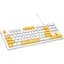 Клавіатура Aula F3032 keycaps plus 21 Yellow keys KRGD Red USB UA White (6948391204680) - мініатюра 1