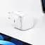 СЗУ Usams US-CC209 GaN With Lightning Magnetic Retractable Cable Module XMF Ser. 35W (2USB-C) White - миниатюра 4